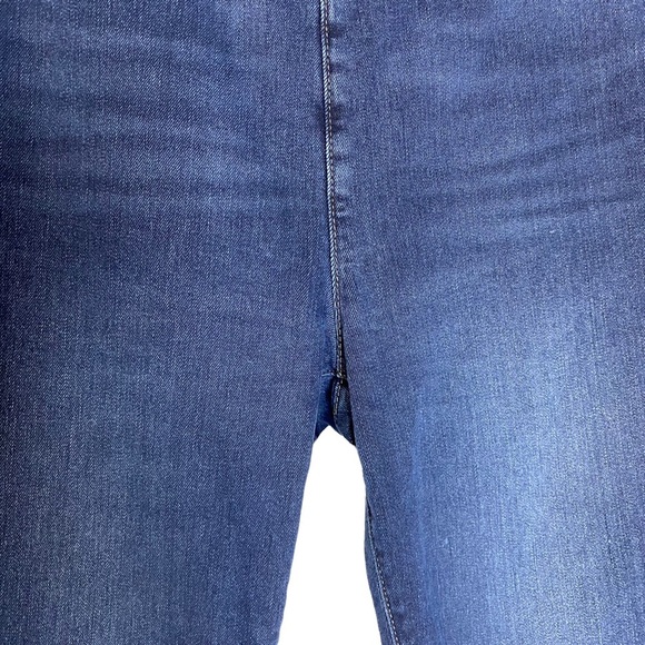 NYDJ Alina Pull On Ankle Blue Jeans Denim Slimming Panel High Rise Straight 10 - Picture 8 of 16